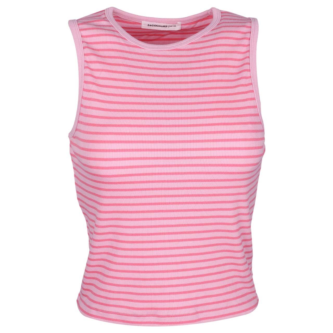 24 Colours Damen Top pink stripes