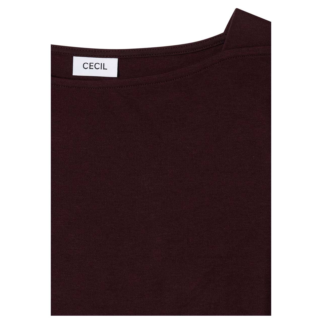 Cecil Damen 3/4 Arm Shirt Basic Boatneck berry red
