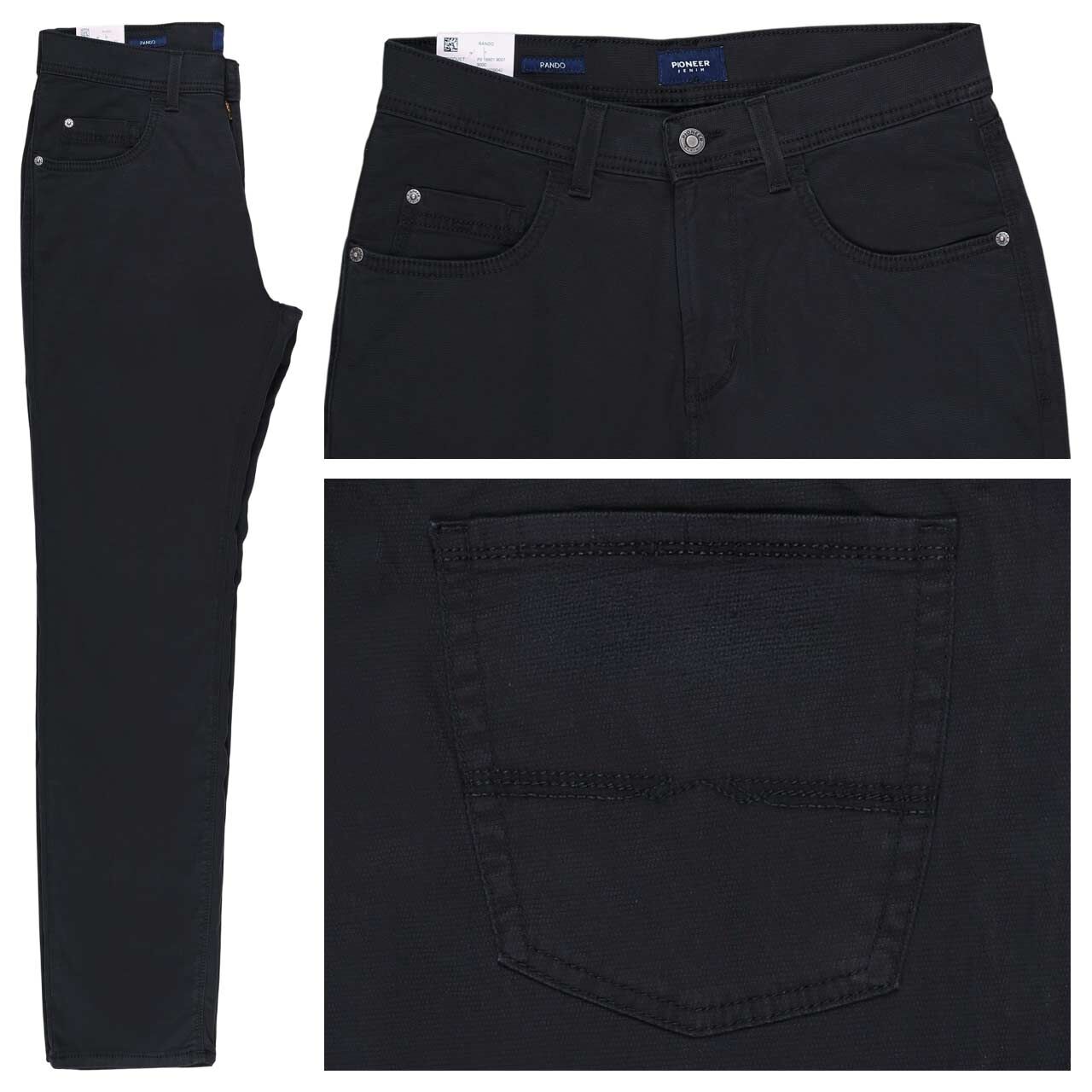 Pioneer Rando Baumwollhose black structure