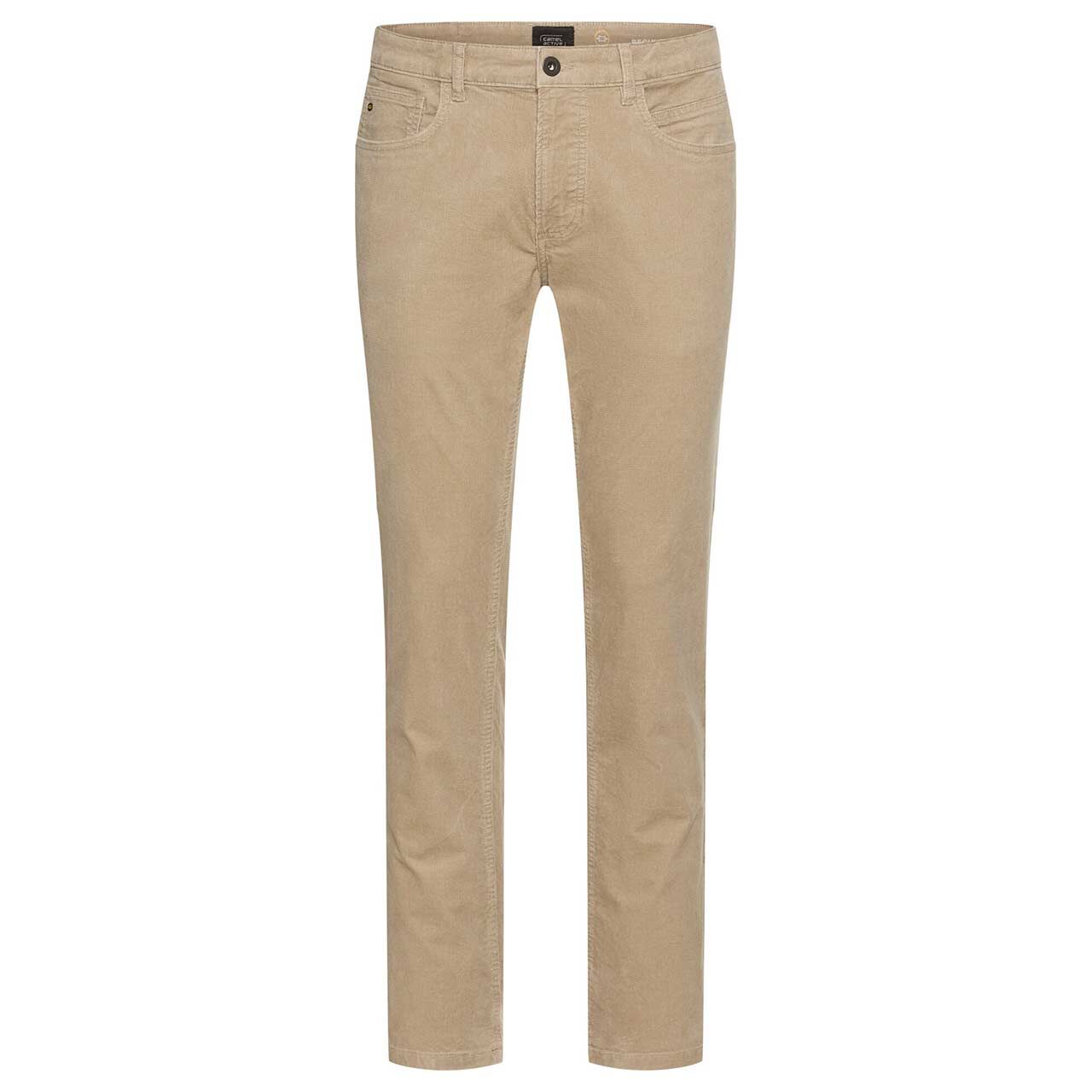 Herren Baumwollhose Houston von Camel active in Beige, Vorderansicht