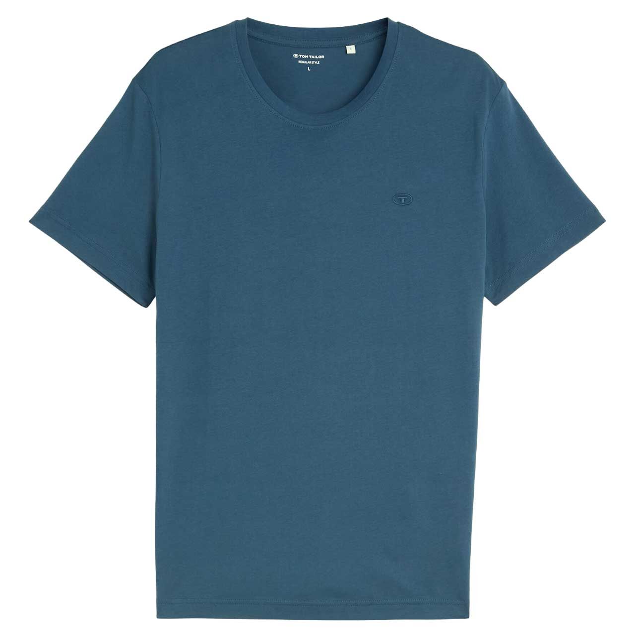 Tom Tailor Herren T-Shirt dark duck blue