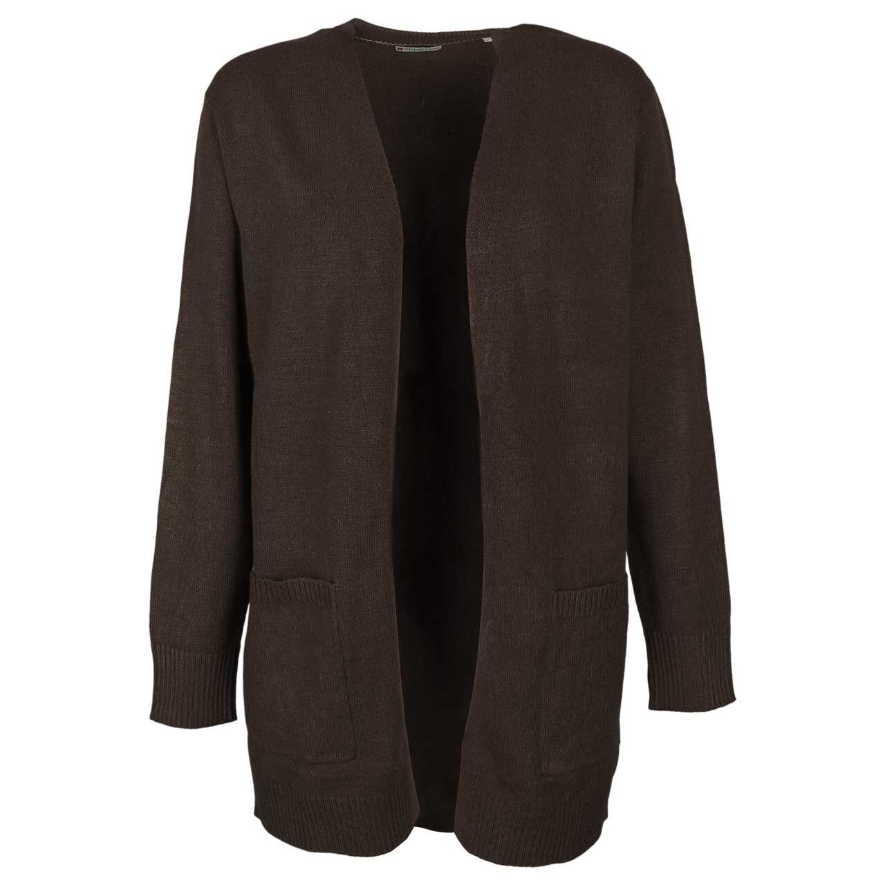 Cardigan Sweaters Strickjacke Damen Camel Braun Lange Strickjacke