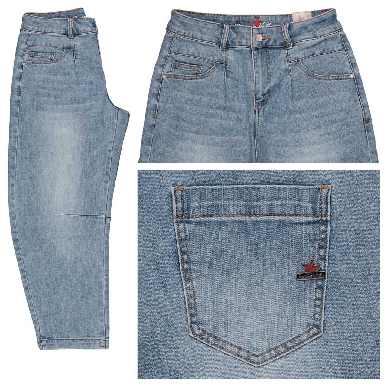 Buena Vista Barrel-F 7/8 Stretch Denim Jeans light stone