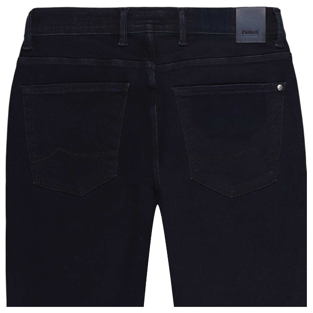 Stretch Herrenjeans Eric Megaflex in Dunkelblau, detaillierte Rückansicht