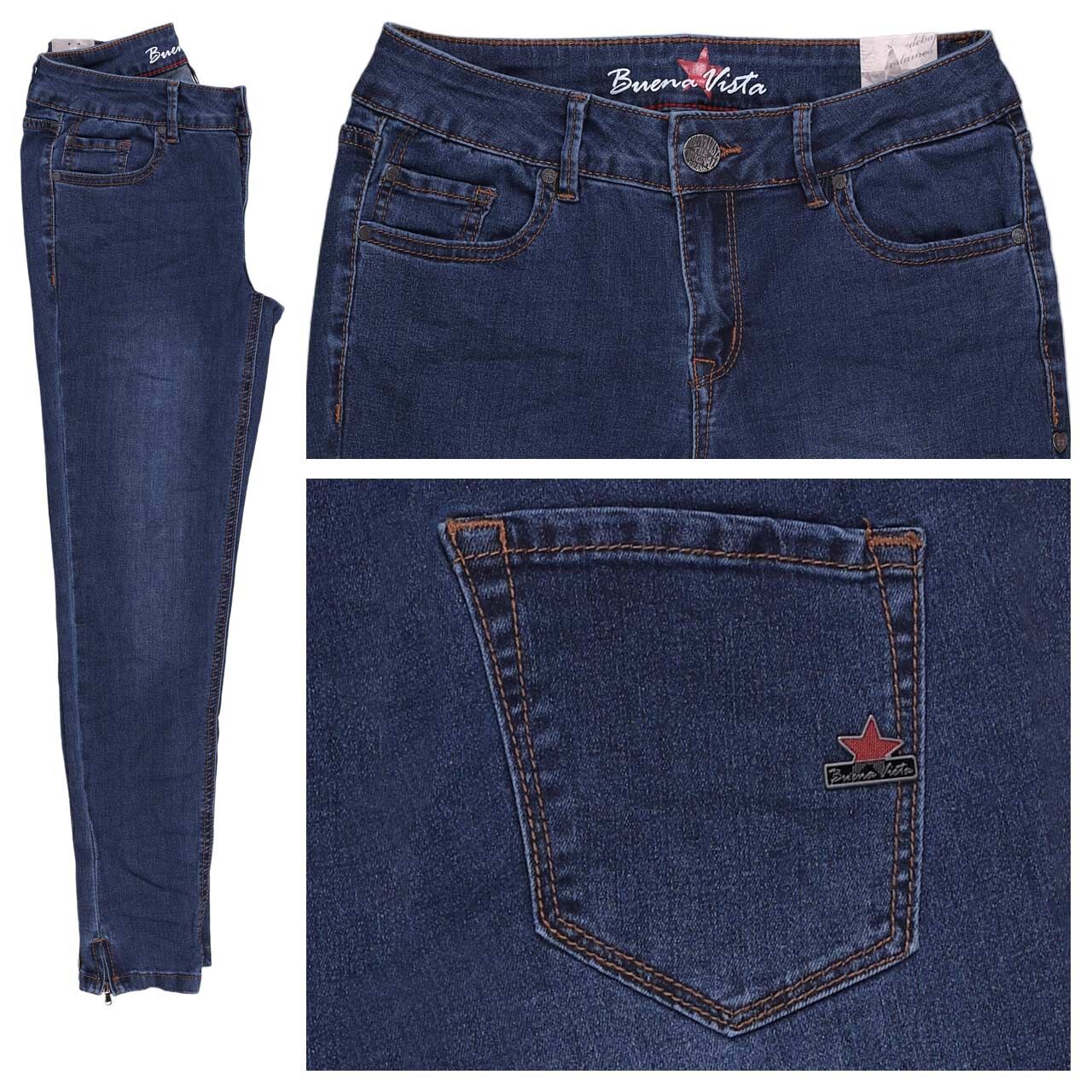 Buena Vista Italy V 7/8 Stretch Denim Jeans true blue Buena Vista Italy V 7/8 Stretch Denim Jeans true blue