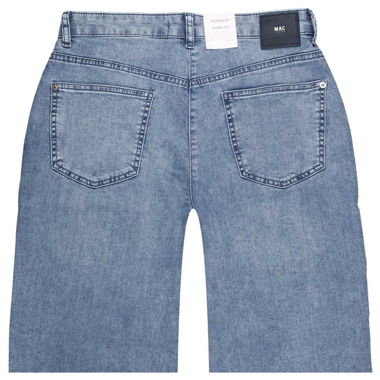 Damen 7/8 Jeans Bobbie von MAC in Blau verwaschen, detaillierte Rückansicht