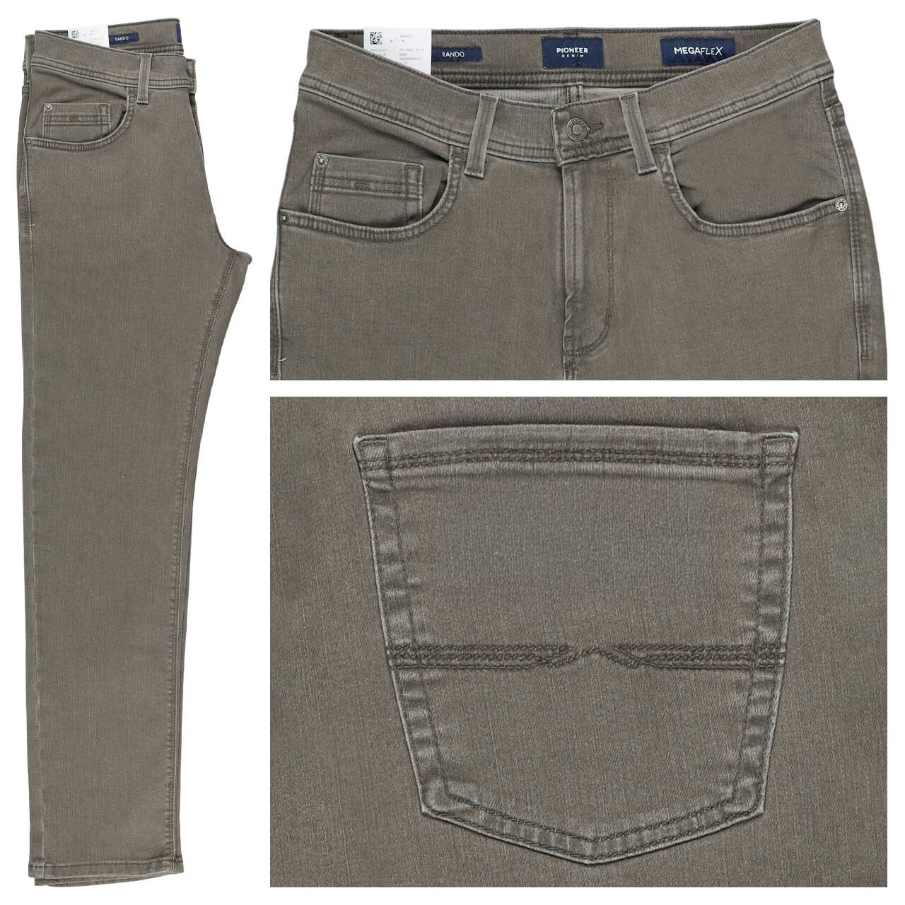 Pioneer Rando Jeans Megaflex dark brown grey thermo denim