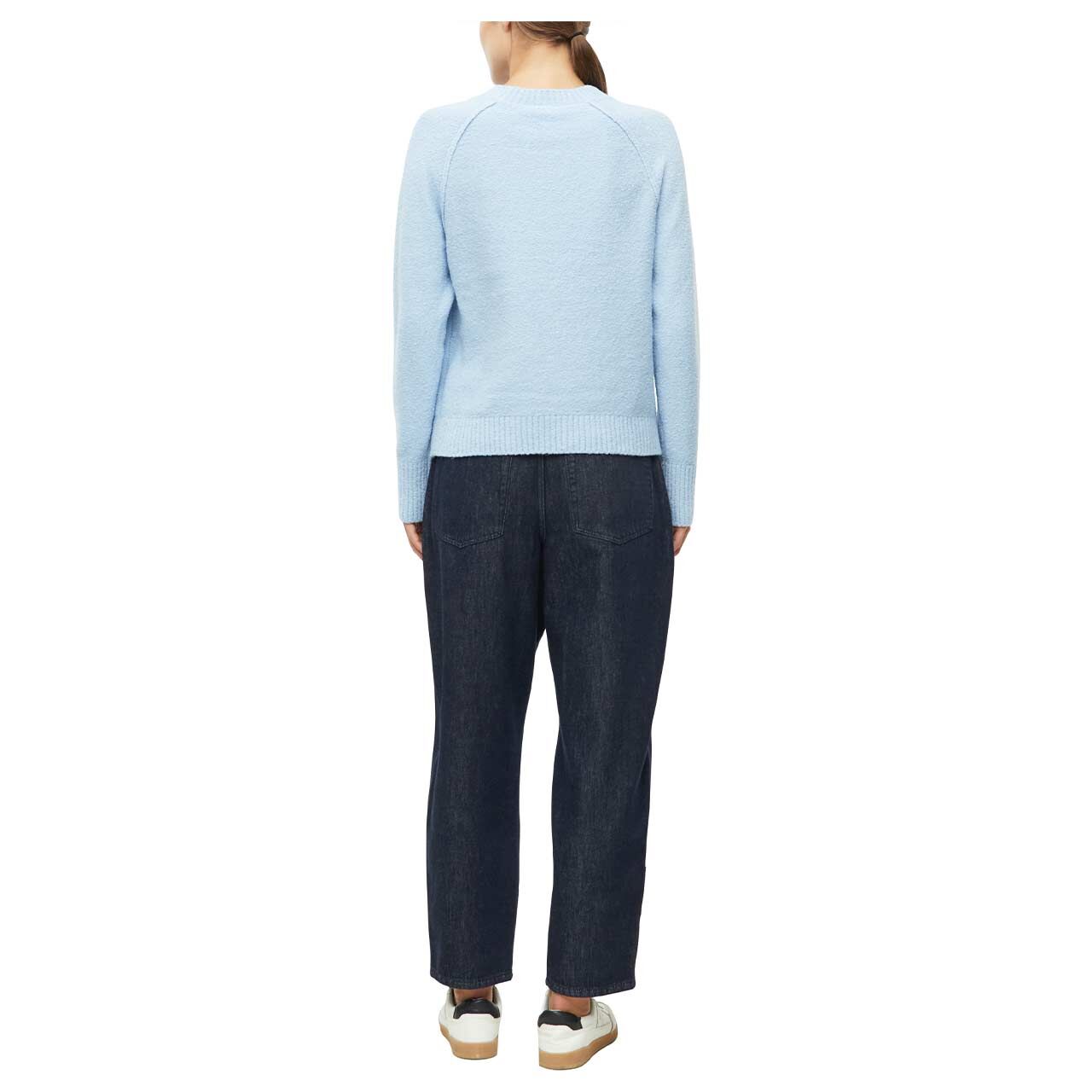 s.Oliver Damen Pullover in Hellblau, Ganzkörperansicht am Model vorne