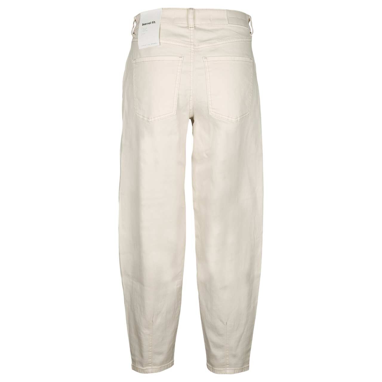 Damen Ankle Jeans Barrel von Street One Studio in Cremeweiß, Rückansicht