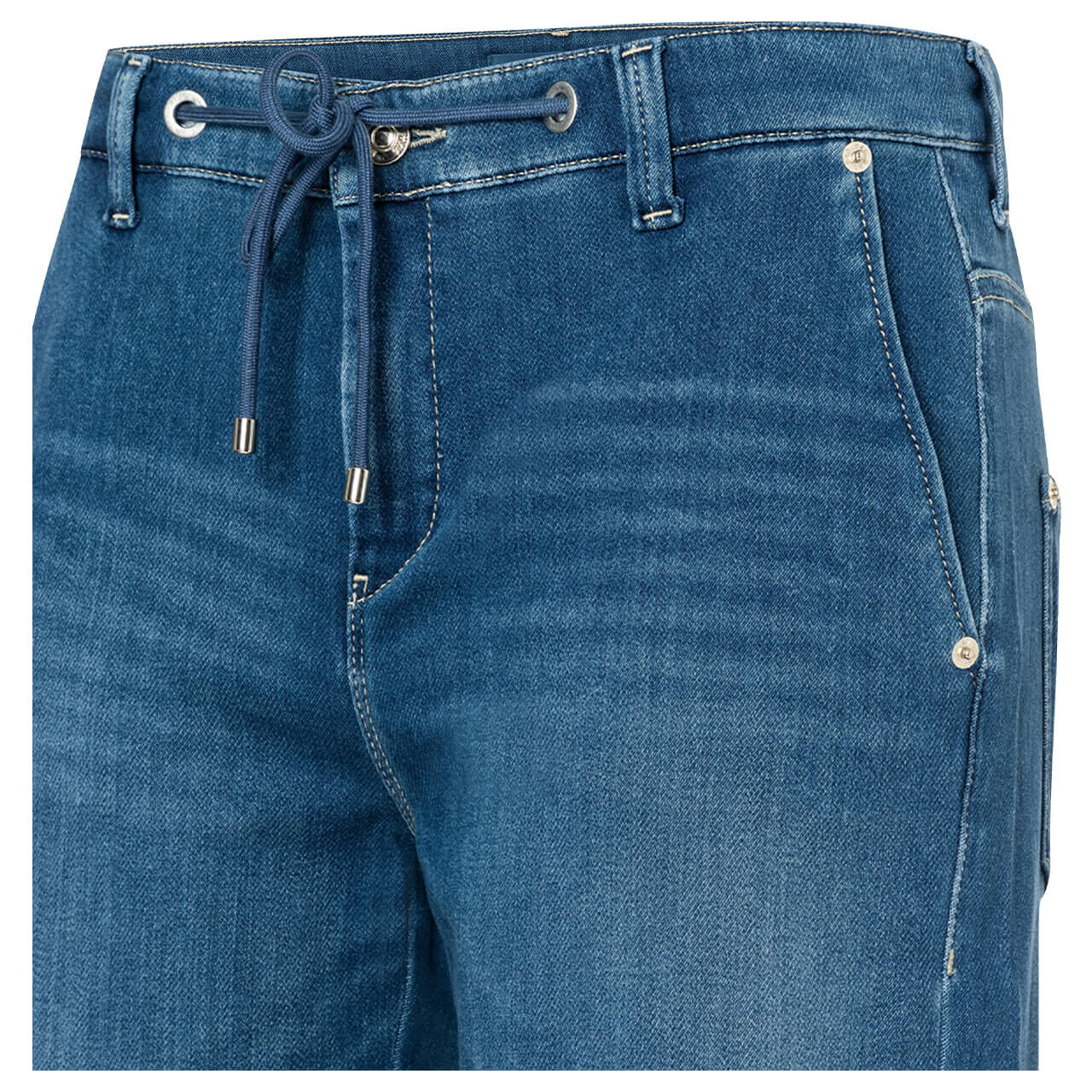 MAC Jogn Short Jeans Shorts mid blue cool washed