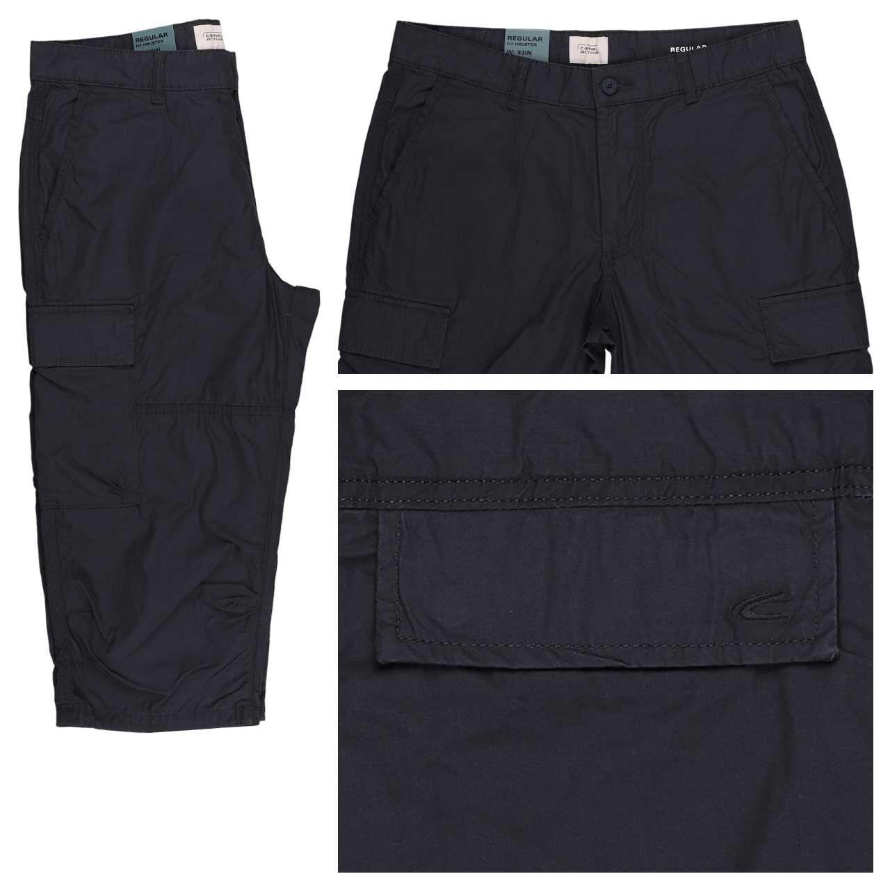 Camel active Houston 3/4 Long Cargo Baumwollhose dark navy