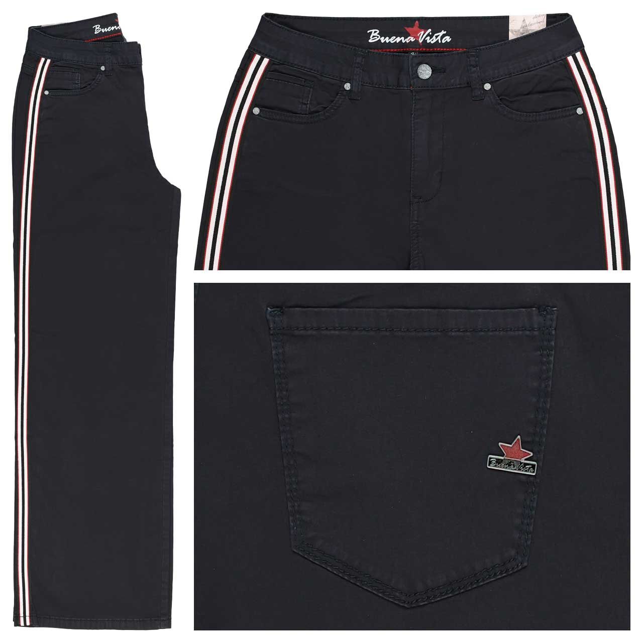Buena Vista Wide Leg Stretch Twill Baumwollhose dark blue Buena Vista Wide Leg Stretch Twill Baumwollhose dark blue