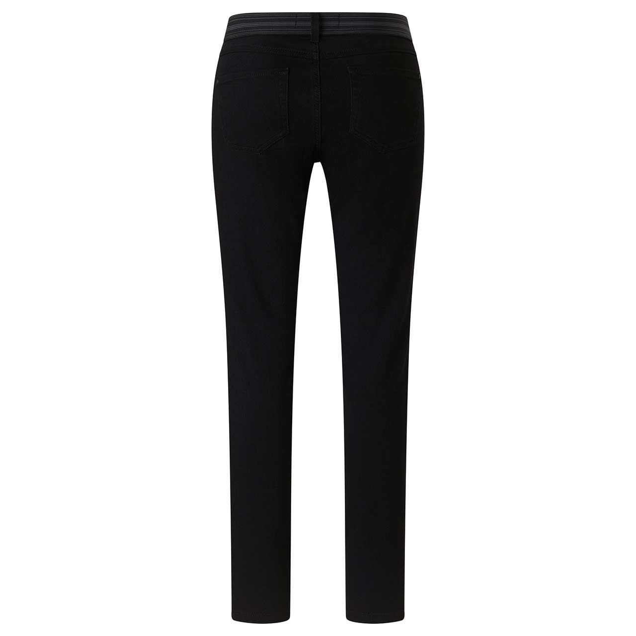Stretch Damenjeans Skinny Sporty von Angels in Schwarz, Rückansicht