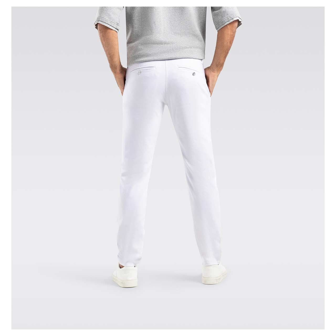 MAC Flexx Driver Pants Chino Baumwollhose white