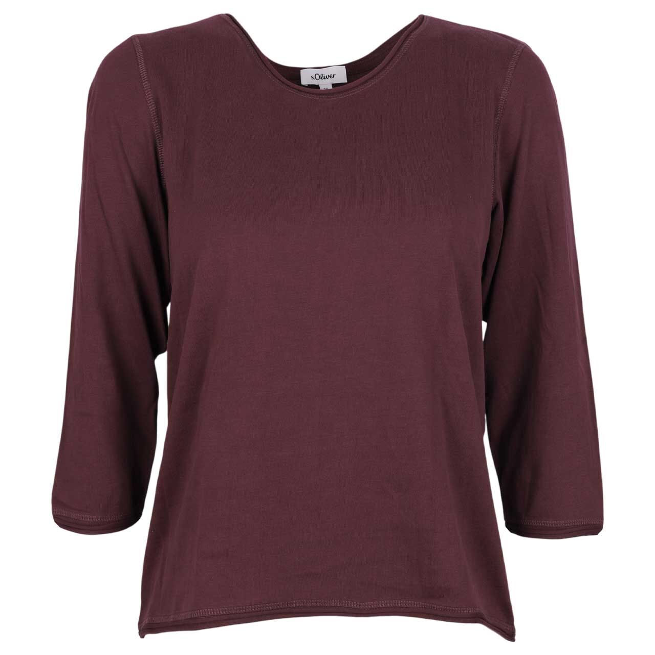 s.Oliver Damen 3/4 Arm Shirt burgundy