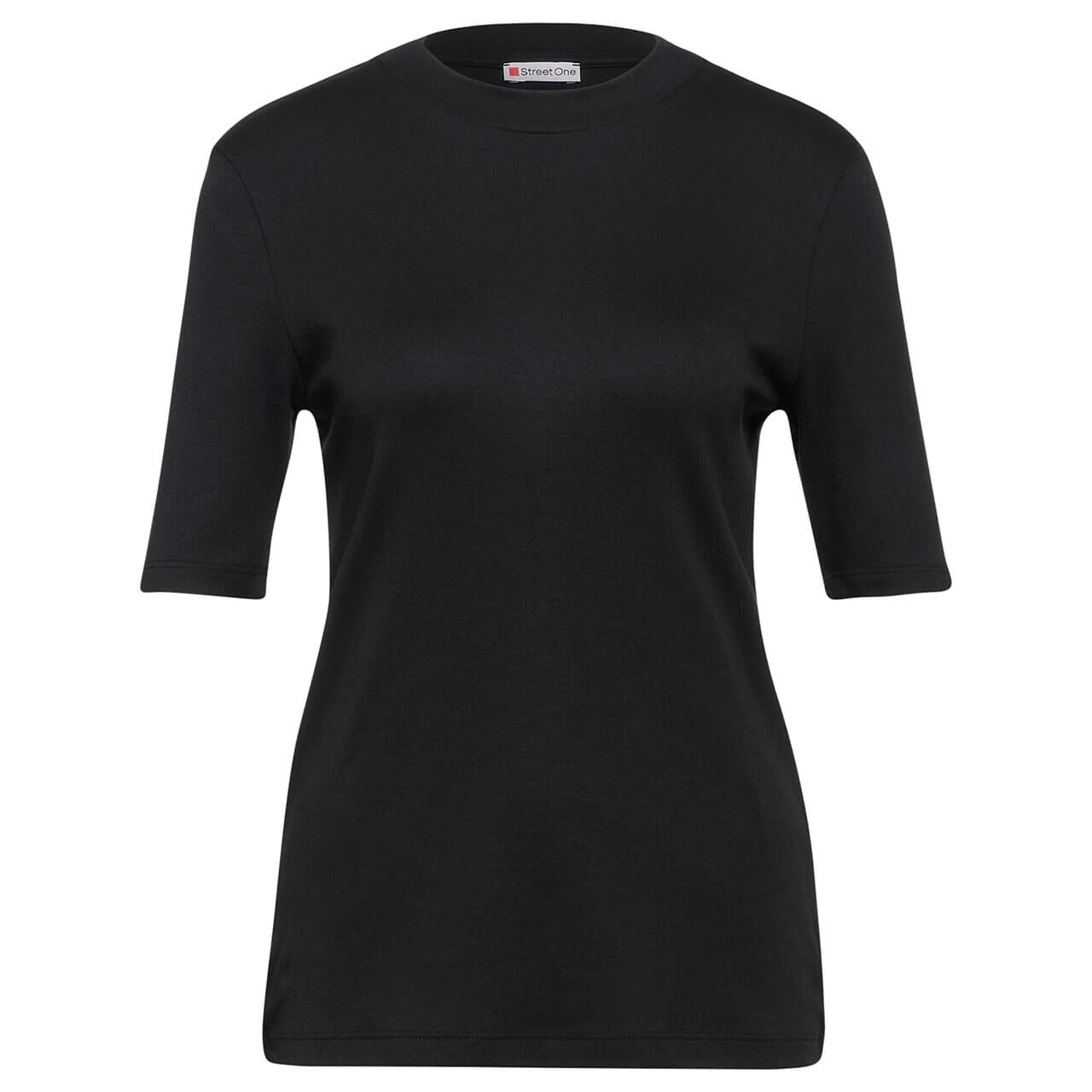 Street One Damen T-Shirt Basic Turtle Neck black Street One Damen T-Shirt Basic Turtle Neck black