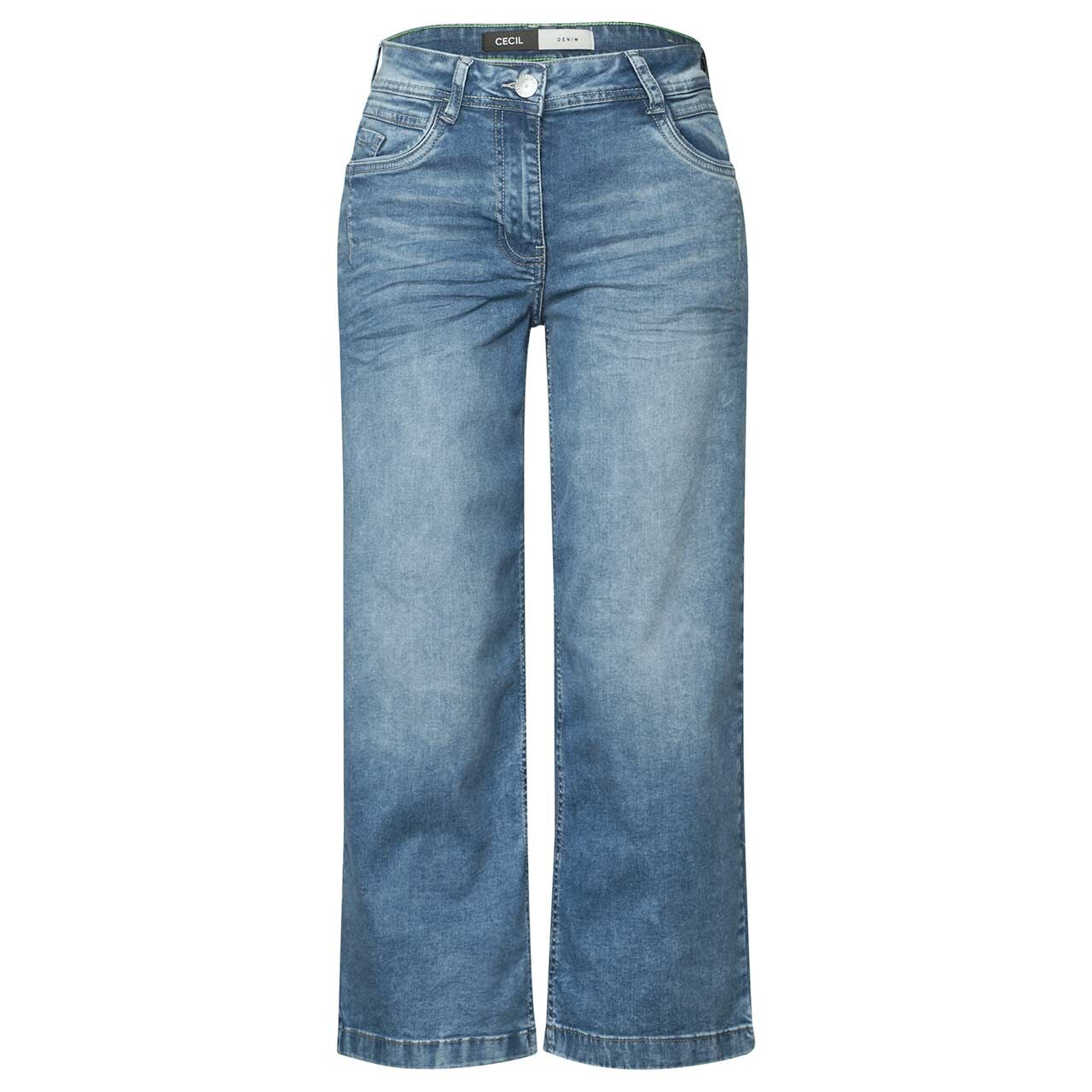 Cecil Neele Wideleg 7/8 Jeans light blue wash Cecil Neele Wideleg 7/8 Jeans light blue wash