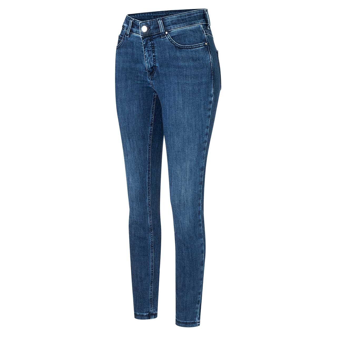 Damenjeans Dream Skinny von MAC in Dunkelblau angewaschen, Seitenansicht