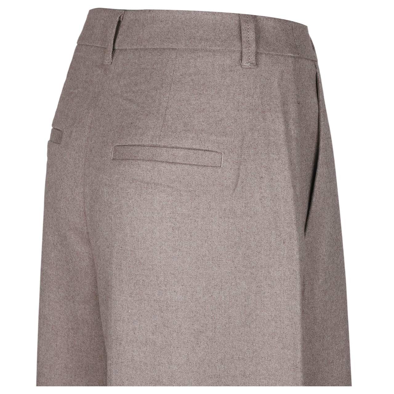 s.Oliver Damen Wideleg Hose taupe melange