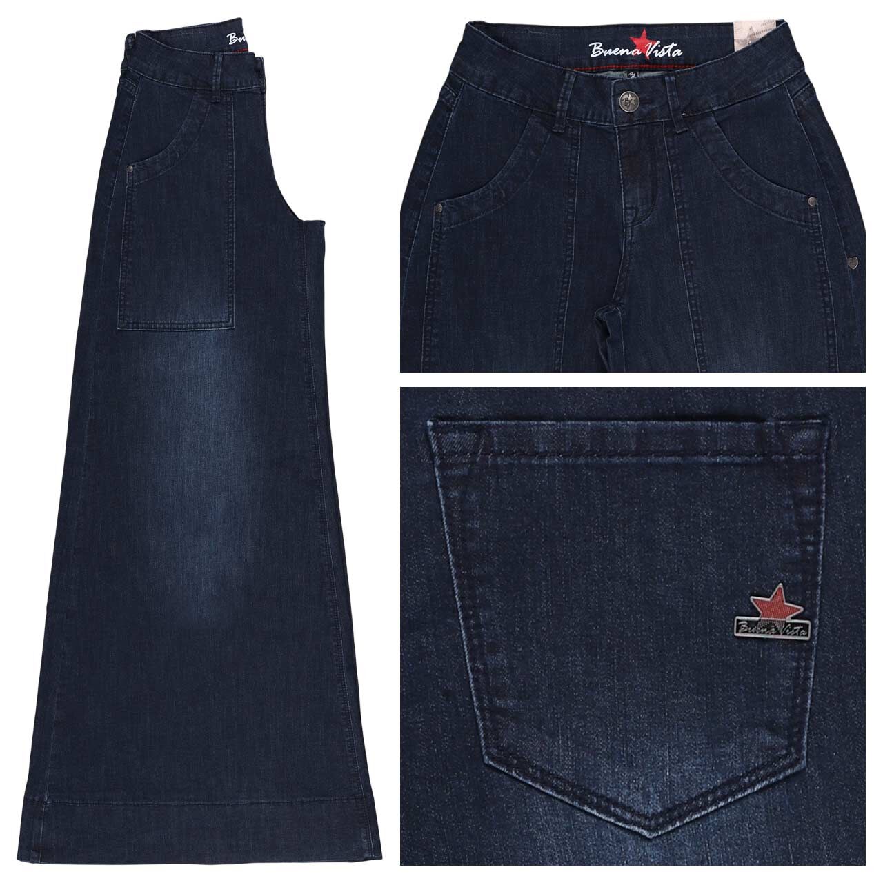 Buena Vista Palazzo Worker Air Denim Jeans deep ocean