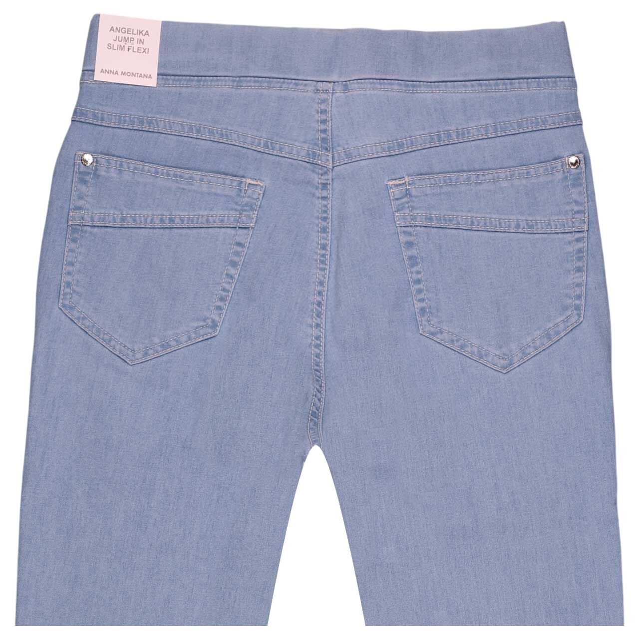 Damenjeans Angelika Röhre Jump in von Anna Montana in der Farbe Hellblau, detaillierte Rückansicht