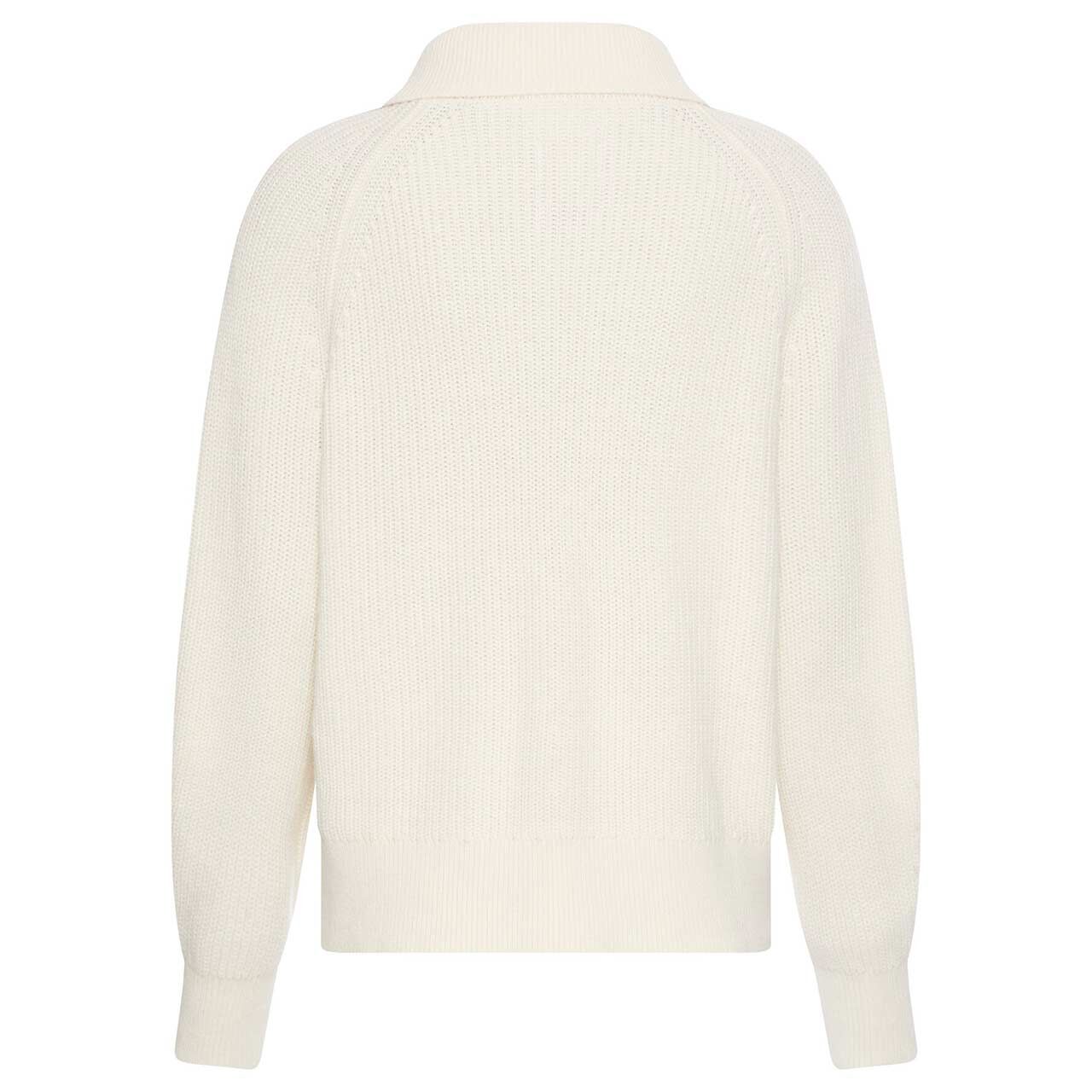 Damen Pullover Troyer von Camel active in Cremeweiß, Rückansicht