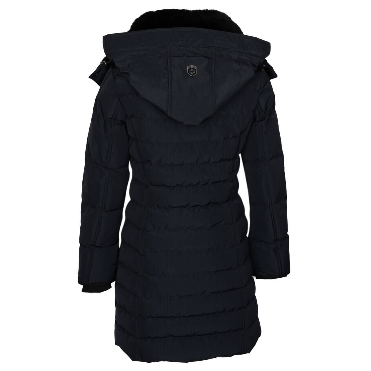 wellensteyn-jacke-damen-centurion-navycheck-519-hinten Damen Jacke Centauri Lady von Wellensteyn in Dunkelblau, Rückansicht