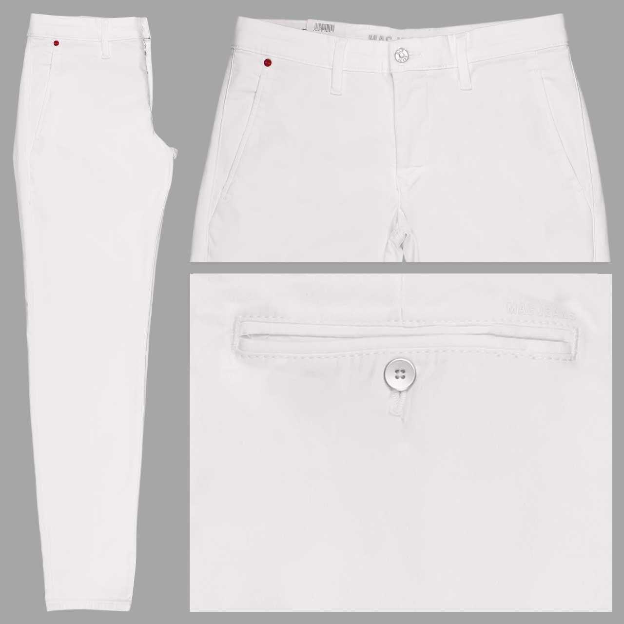 MAC Flexx Driver Pants Chino Baumwollhose white