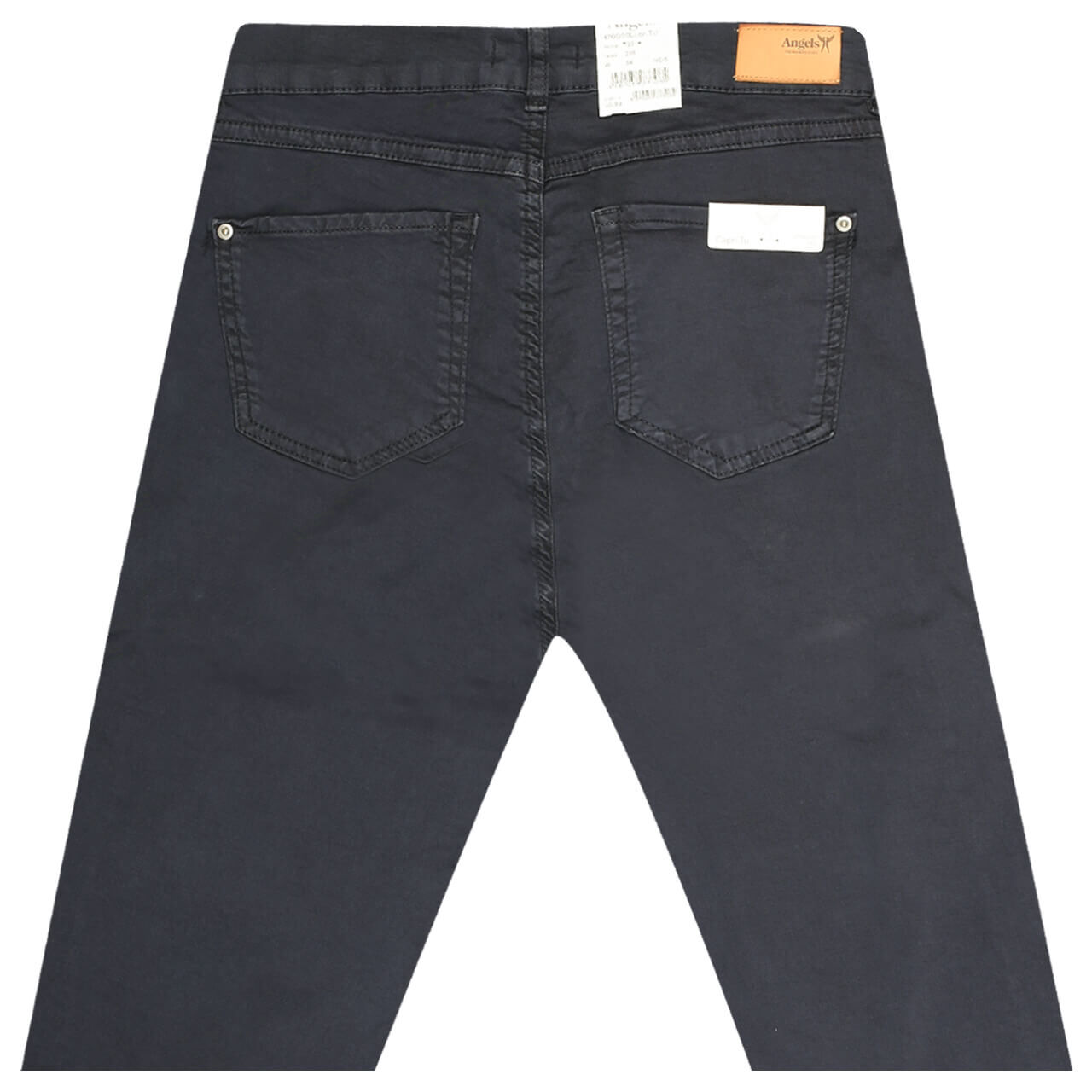 angels-jeans-capri-tu-3-4-baumwoll-blau-210-hinten Angels Capri TU 3/4 Baumwollhose für Damen in Dunkelblau, FarbNr.: 210