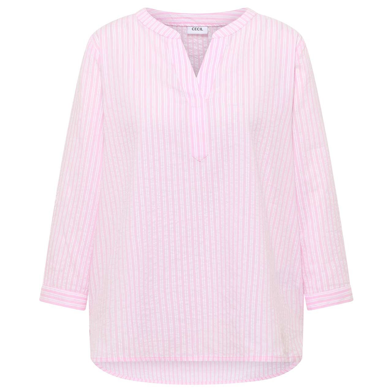 Cecil Damen 3/4 Arm Bluse Seersucker Stripe light blush rose