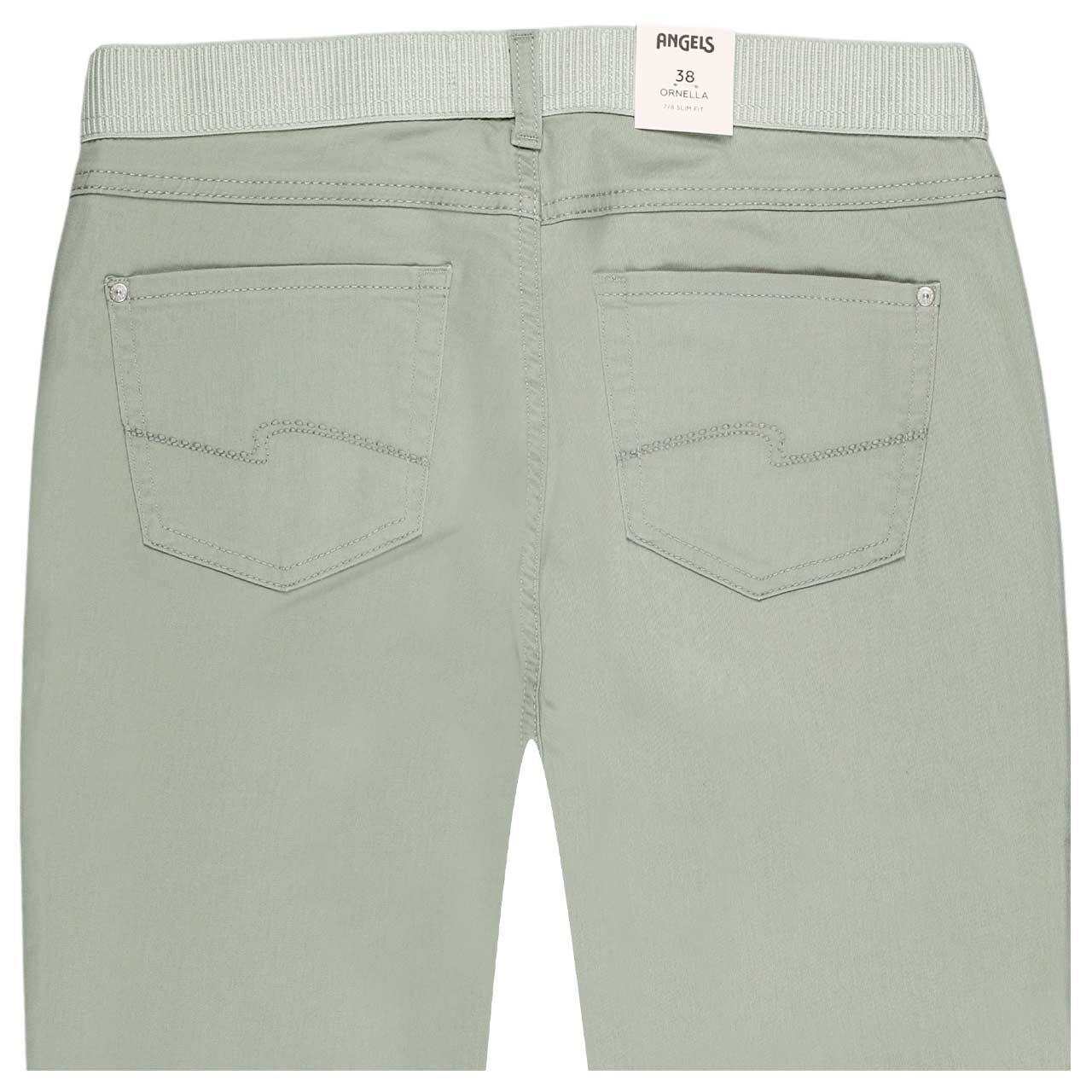 Damen 7/8 Jeans Ornella Sporty von Angels in Jadegrün angewaschen, detaillierte Rückansicht