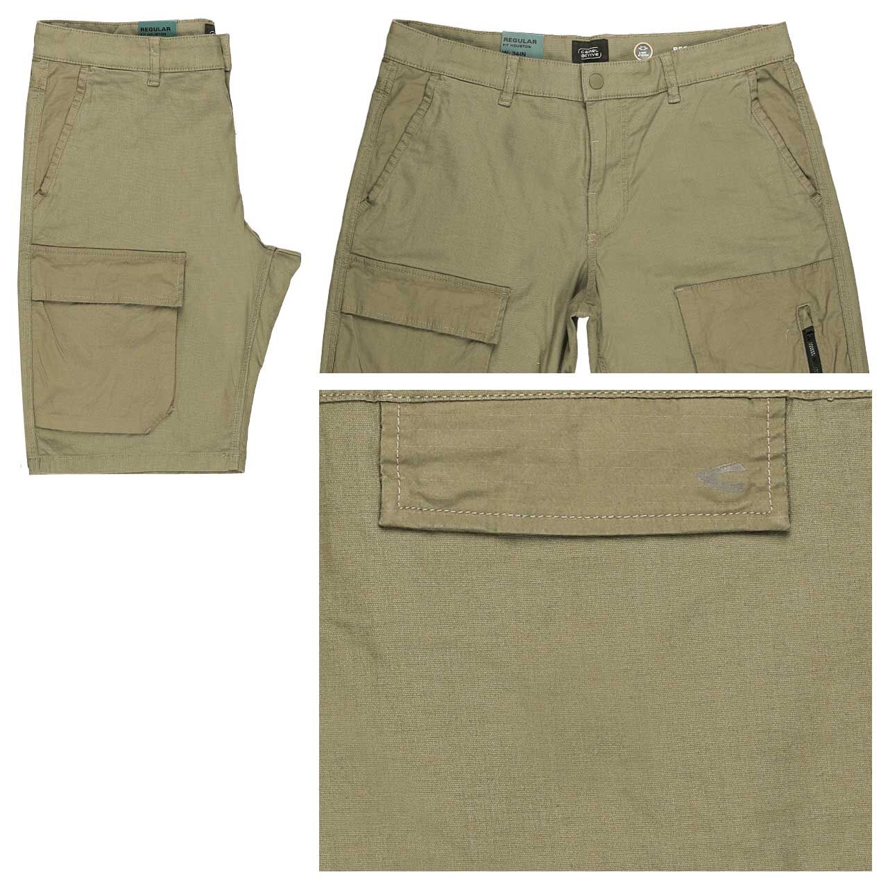Camel active Houston Cargo Baumwoll Bermuda dusty khaki