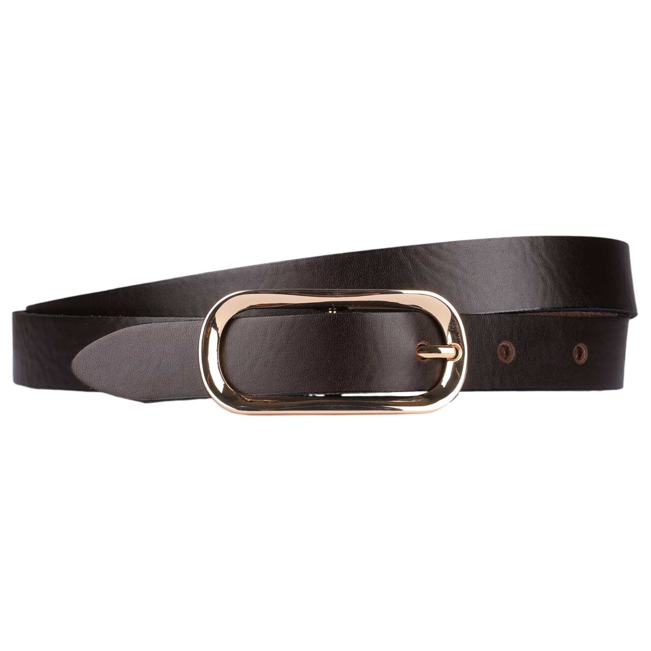 Bernd Götz Damen Nappaleder Gürtel soft dark brown