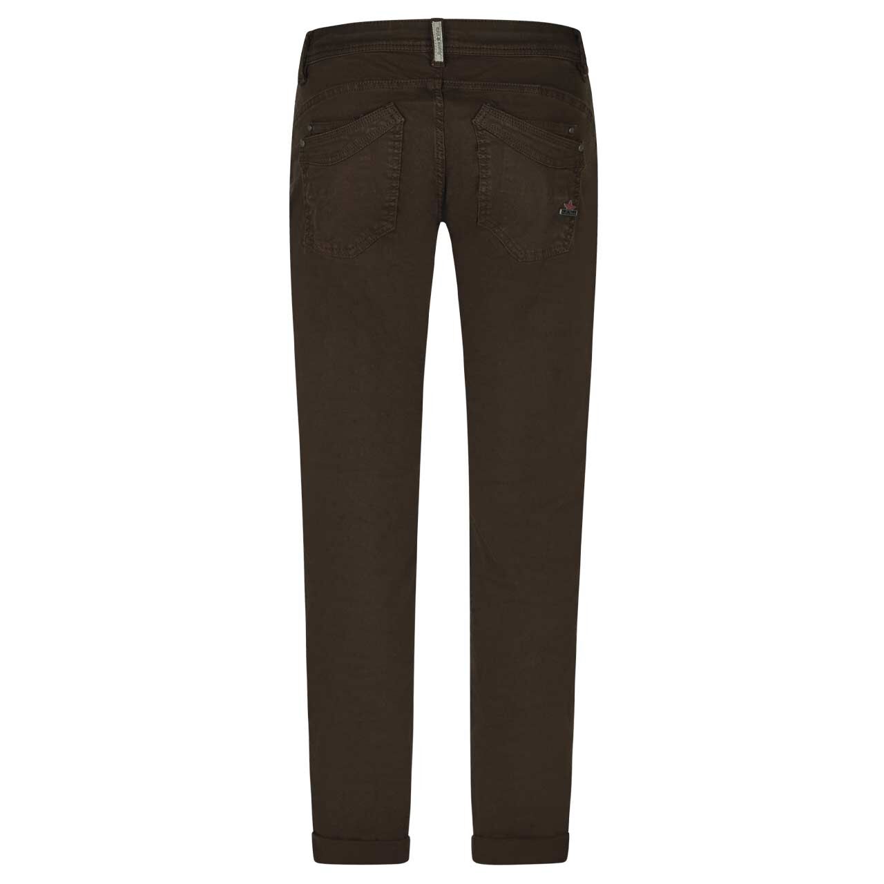 Damen Baumwollhose Malibu Stretch Twill von Buena Vista in Dunkelbraun, Rückansicht