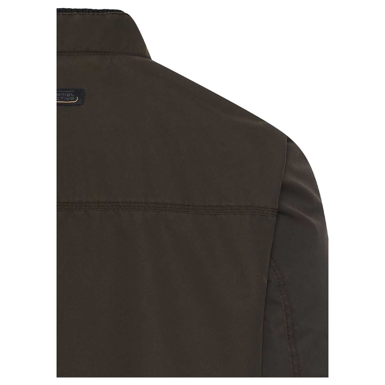 Herren Jacke Blouson von Camel active in Dunkelbraun, detaillierte Rückansicht
