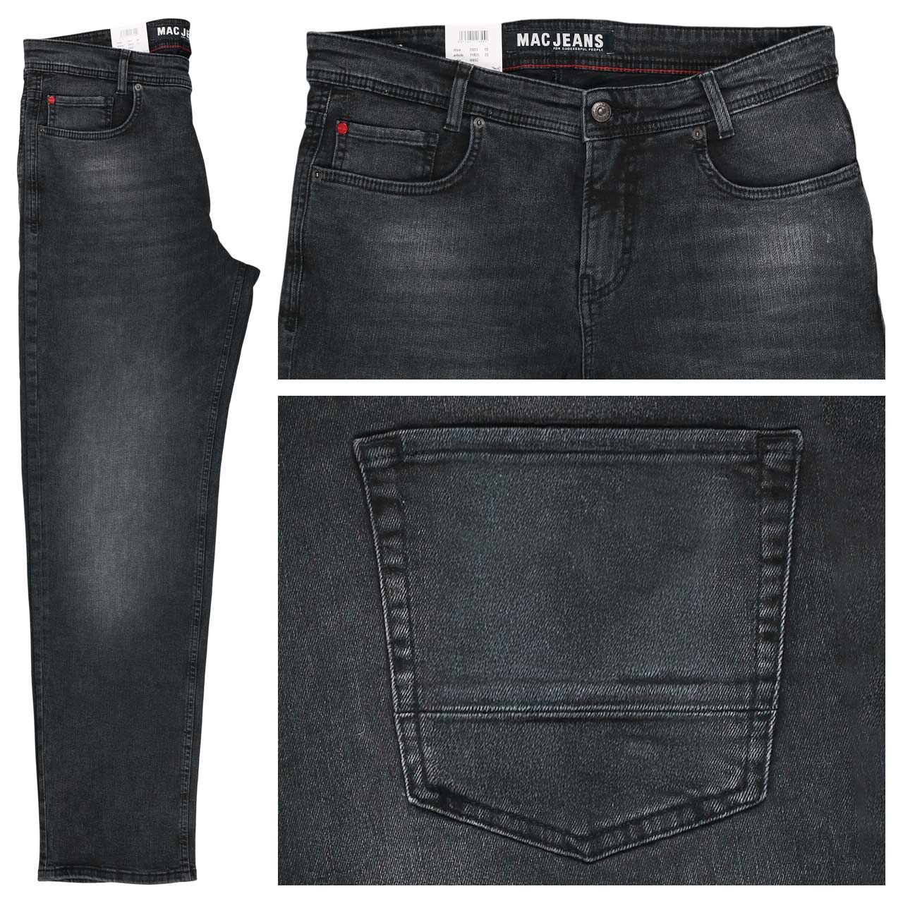 MAC Rick Jeans grey black authentic washed