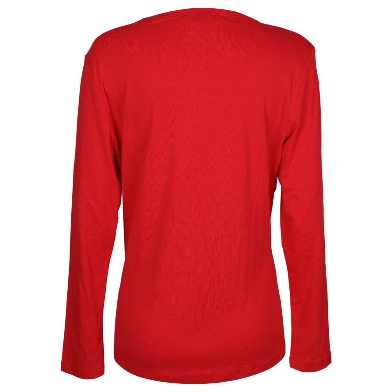 Damen Langarm Shirt von s.Oliver in Rot, Rückansicht