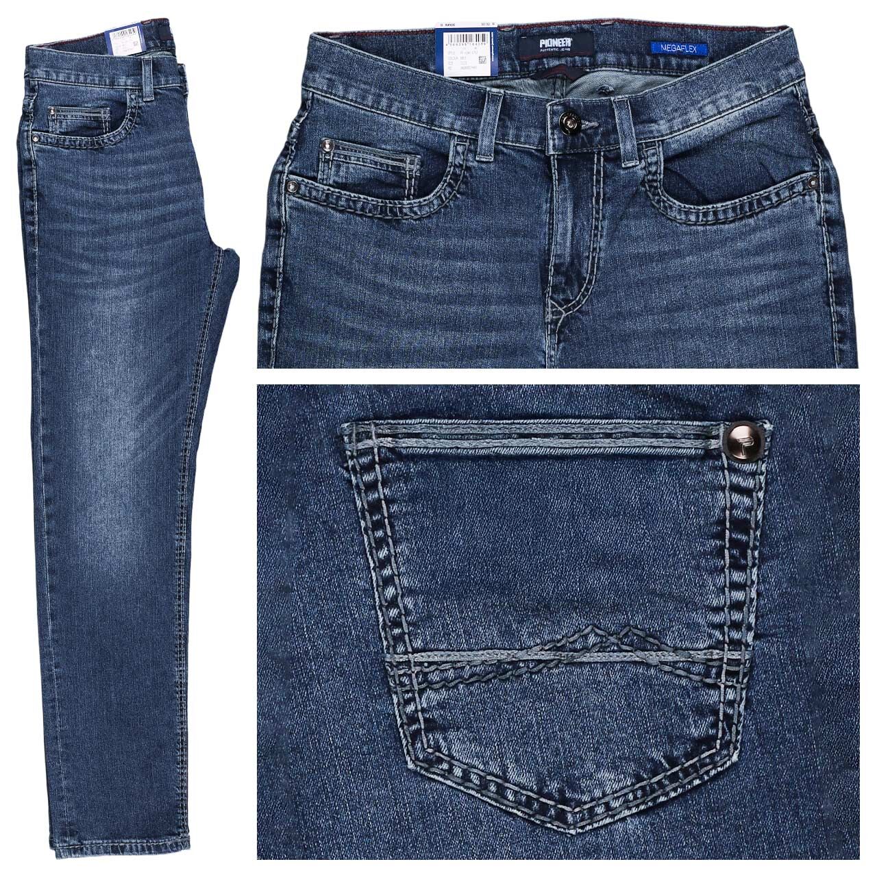 Pioneer Rando Jeans Megaflex deep middle blue used buffies