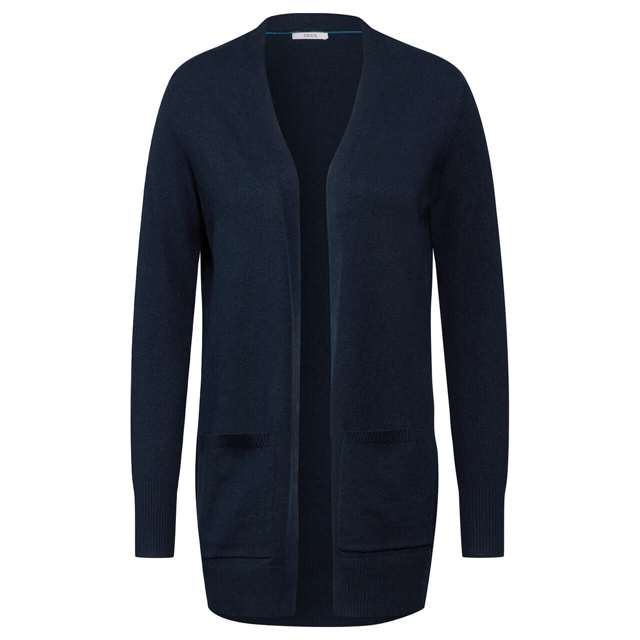 Strick Cardigan Graue Strickjacke Lang Strickmantel Damen Lang