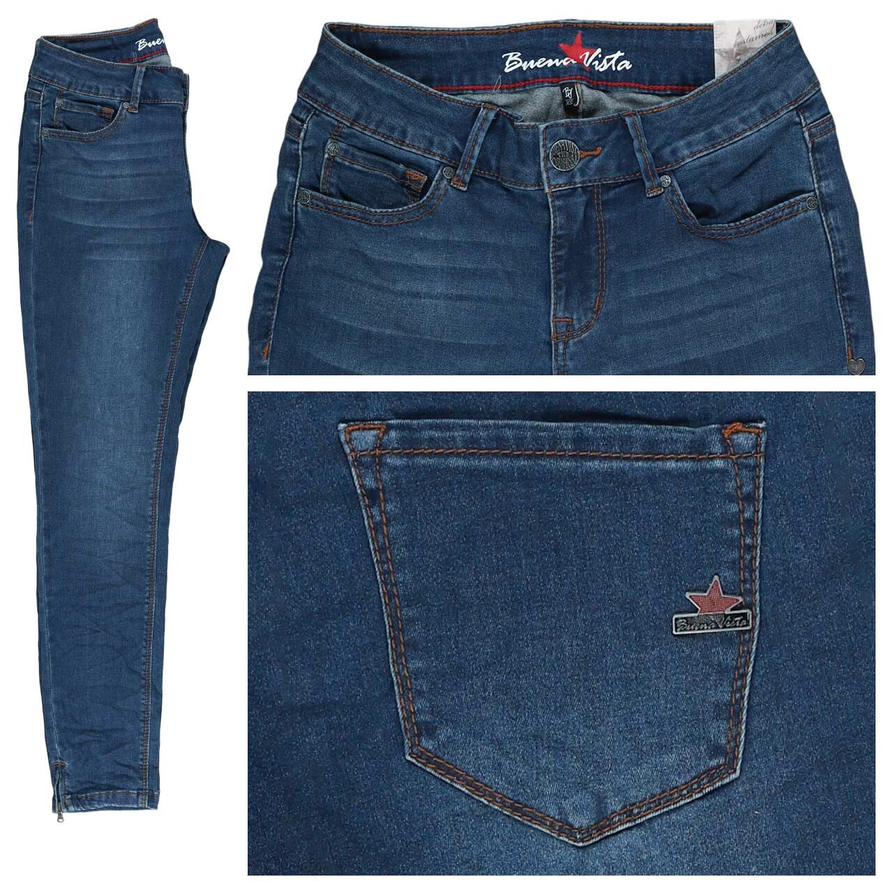 Buena Vista Italy V 7/8 Cozy Denim Jeans dark stone