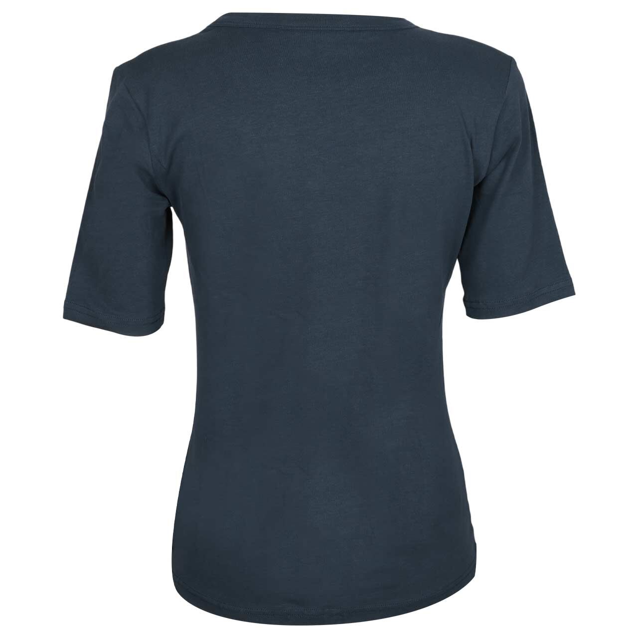 Damen T-Shirt Siva von Elbsand in Dunkelblau mit Print, Rückansicht