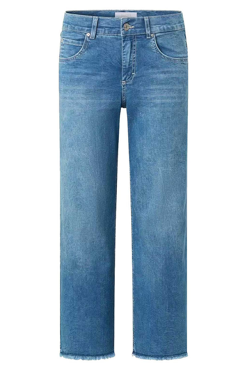 Vorderansicht der Angels Linn/Linny Damenjeans in Blau