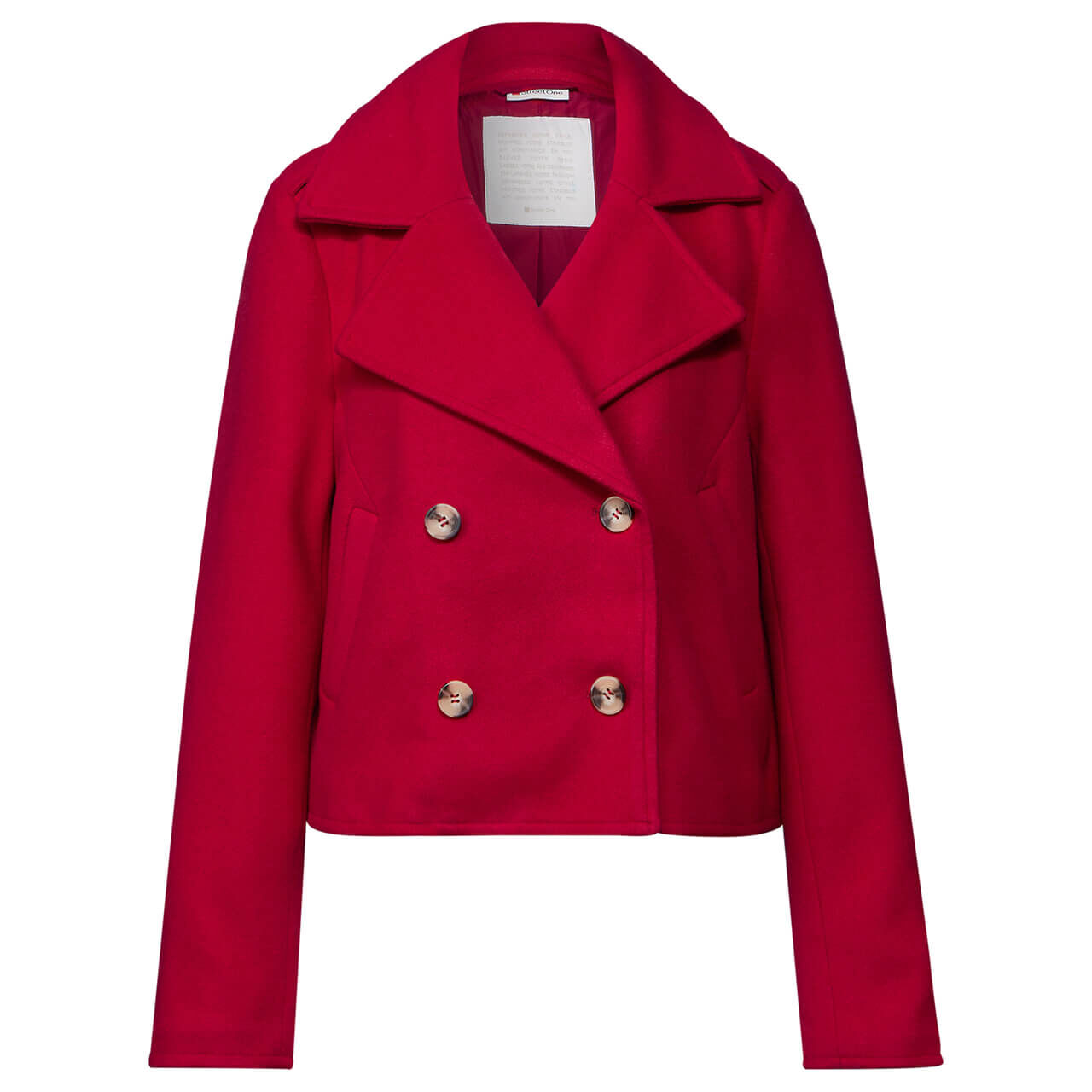 Street One Damen Jacke Short Trench Jacket intense red 