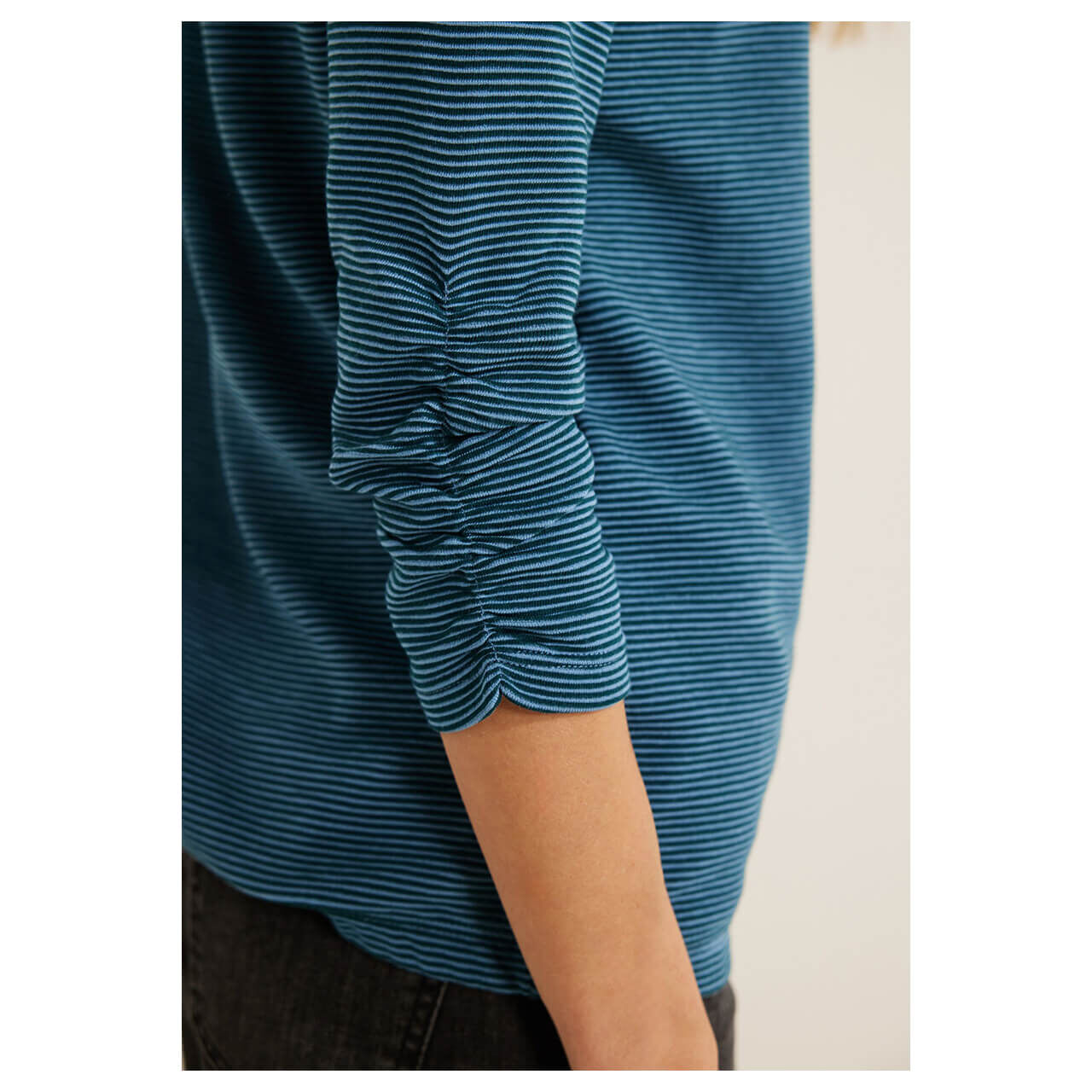 Cecil 3/4 Arm Shirt Ottoman adriatic blue