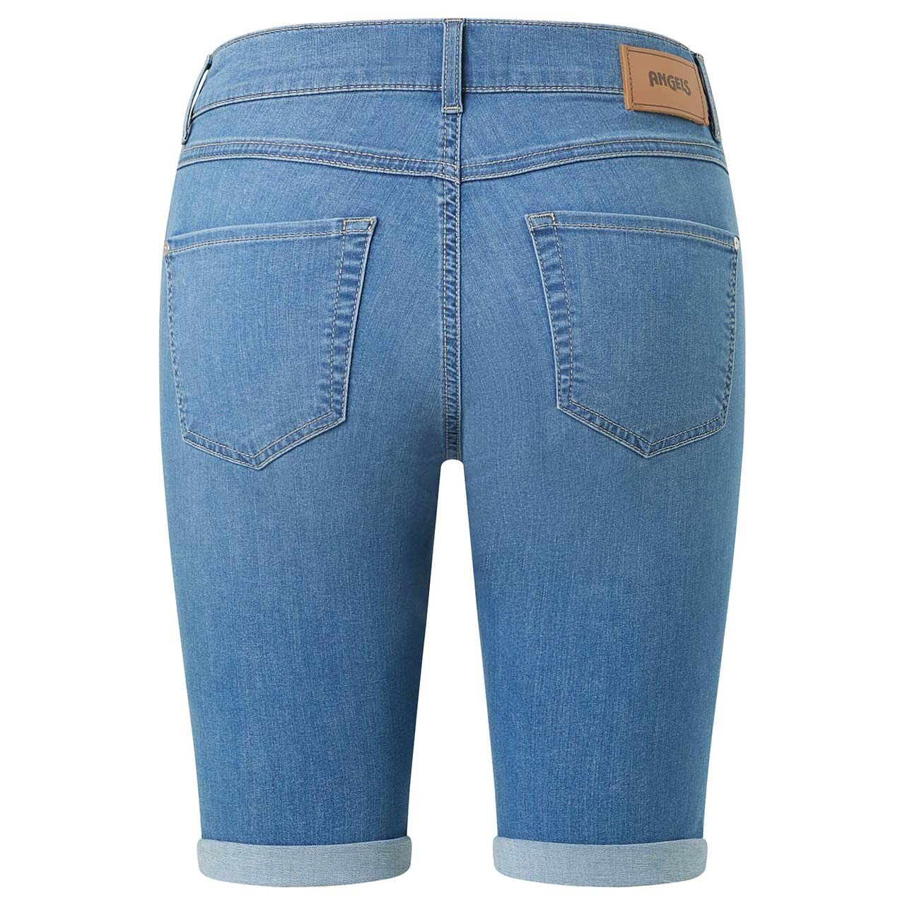 Damen Jeans Bermuda TU von Angels in Blau angewaschen, weitere Rückansicht