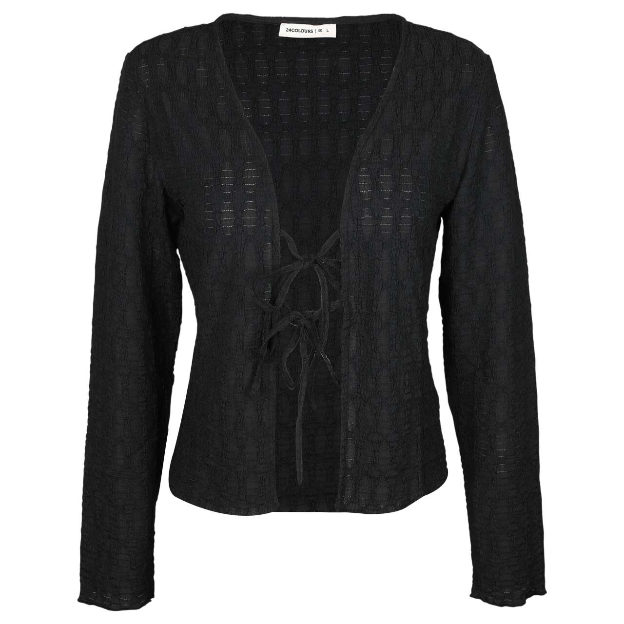 24 Colours Damen Strickjacke black