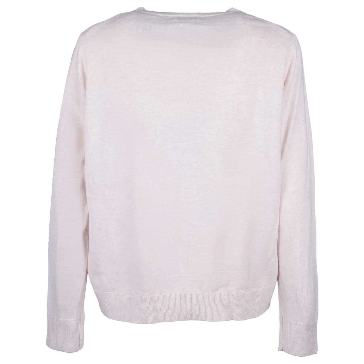 Damen Strickjacke Buttoned Cardigan von Cecil in Hellbeige, Rückansicht
