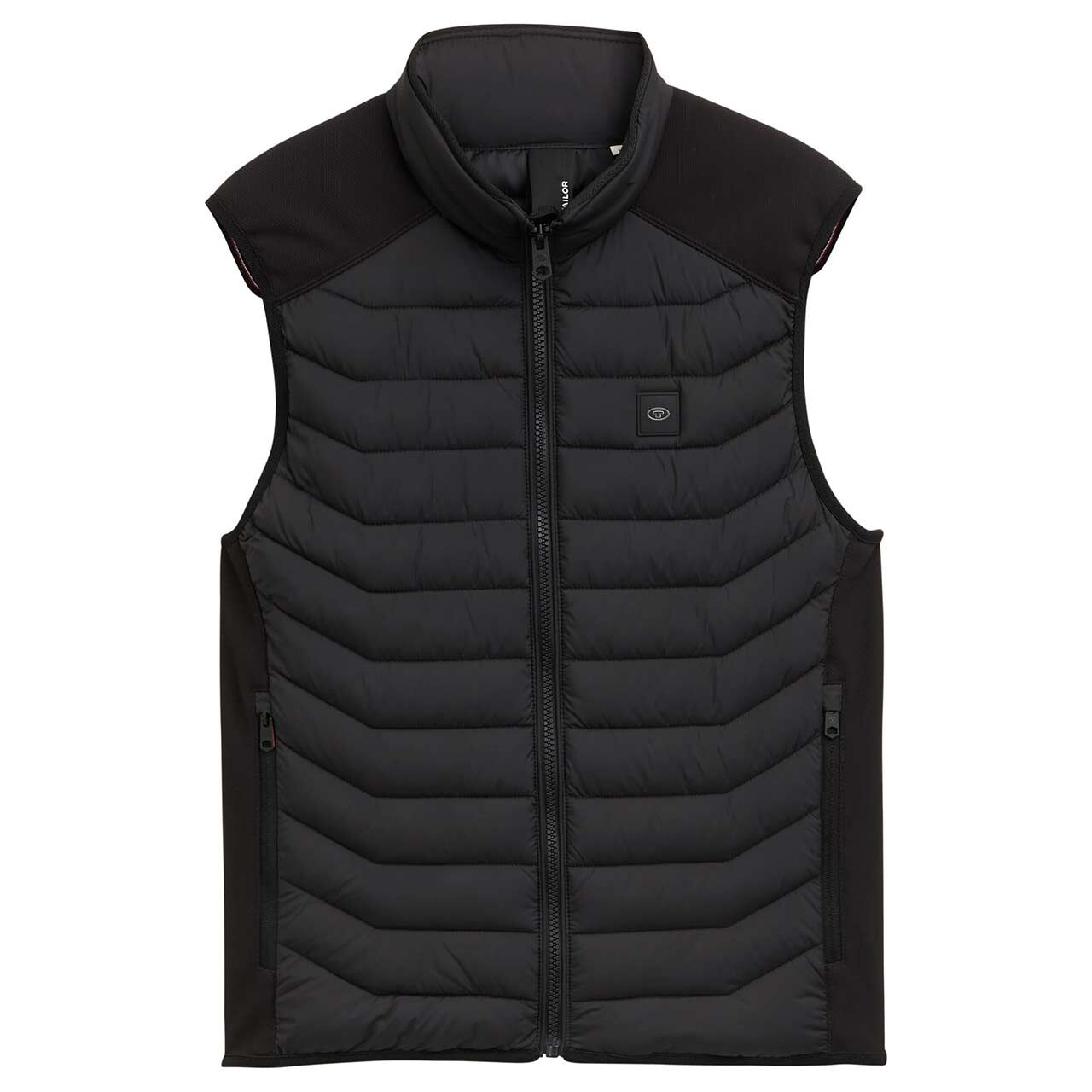 Tom Tailor Herren Weste Hybrid Vest black