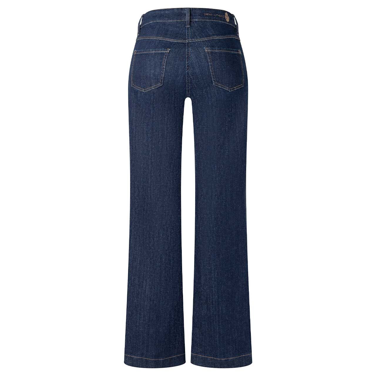 Rückansicht der Damen Jeans Dream Wide von MAC in Dunkelblau