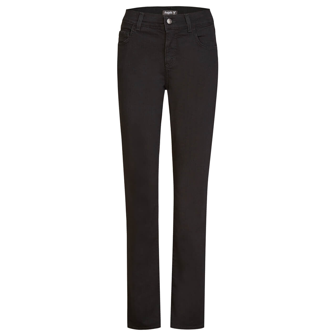angels-jeans-dolly-black-black-ansicht Damenjeans Dolly von Angels in Schwarz, Vorderansicht